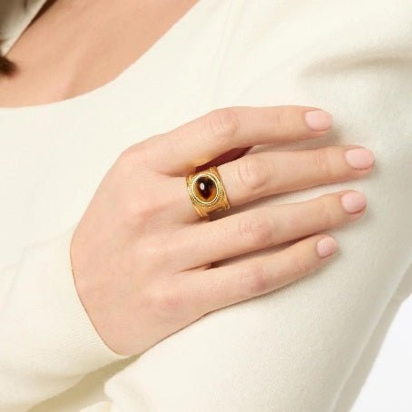 Madison Gold Ring - Size 8 - Tortoiseshell - Julie Vos - Gaines Jewelers