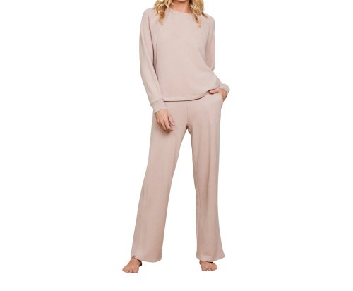 Malibu Collection® Brushed Fleece Mix Pant - Willow - Barefoot Dreams - Gaines Jewelers