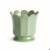 Maline Footed Pot Large, Green - Napa Home & Garden - Gaines Jewelers