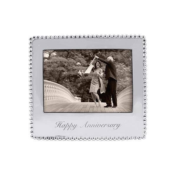 Mariposa - HAPPY ANNIVERSARY Beaded 5x7 Frame - Gaines Jewelers