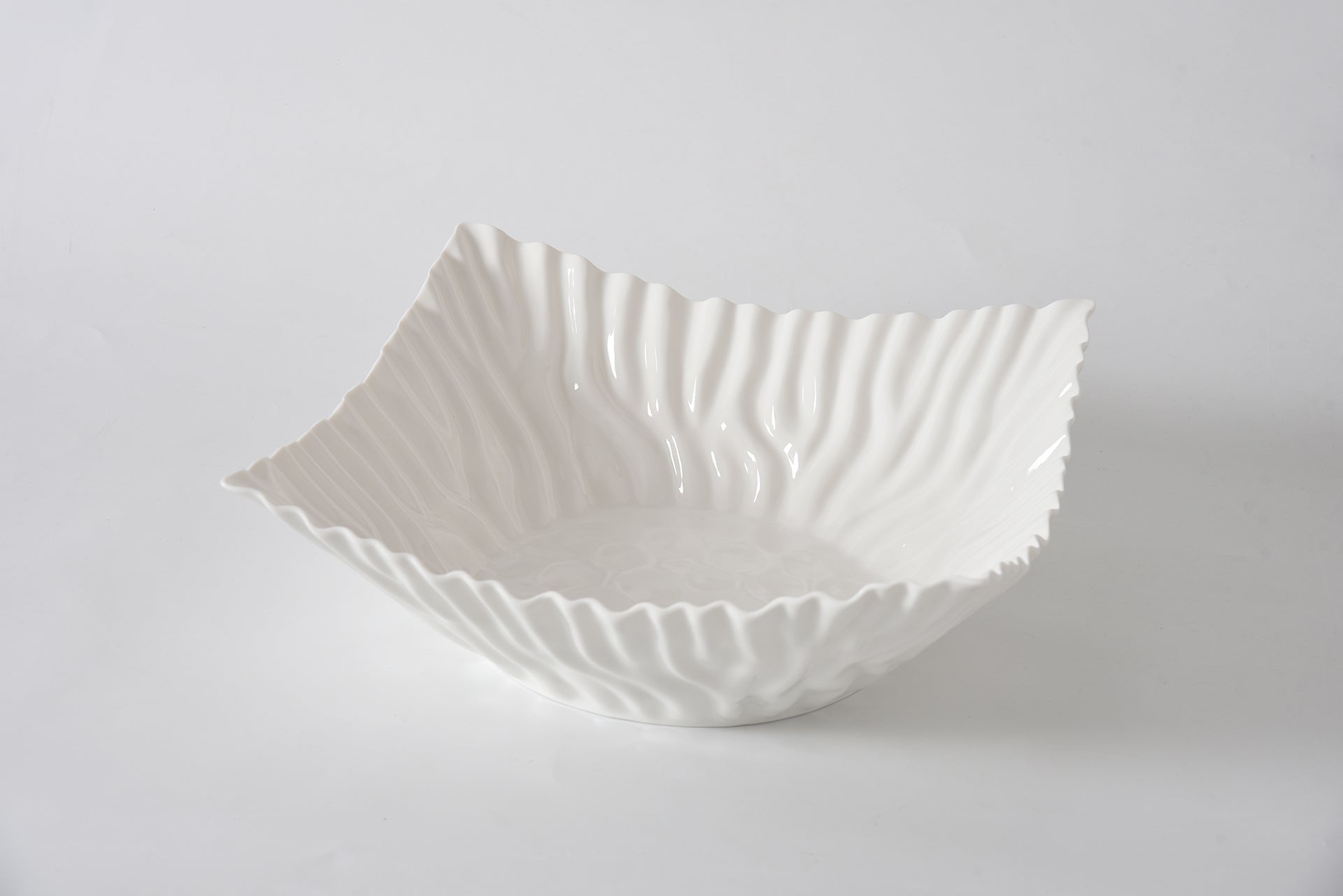 Mascali Bianca Square Centerpiece - White - Pampa Bay - Gaines Jewelers