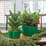Mattie Quatrefoil Cachepot Planter - Emerald Green: Emerald Green / 6 x 12Gracie Scarlett Square Cachepot Planter Blue: Blue / 6 inch - Jaye's Studio - Gaines Jewelers