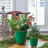 Mattie Round Cachepot Planter - Emerald Green: Emerald Green / 6 inchGracie Scarlett Square Cachepot Planter Blue: Blue / 6 inch - Jaye's Studio - Gaines Jewelers