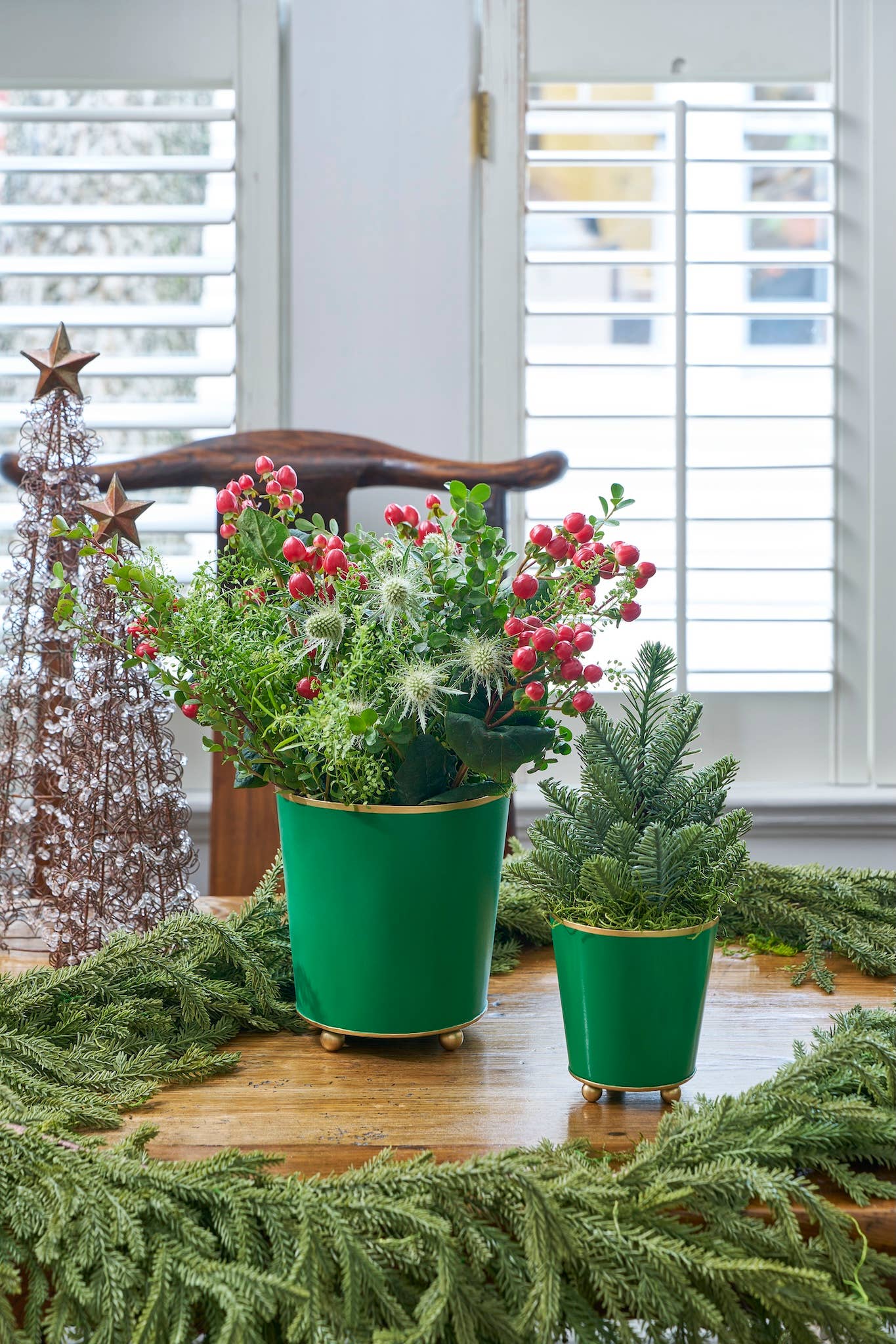 Mattie Round Cachepot Planter - Emerald Green: Emerald Green / 6 inchGracie Scarlett Square Cachepot Planter Blue: Blue / 6 inch - Jaye's Studio - Gaines Jewelers