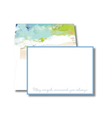 May Angels Surround You Always Notecards - Blue - Anne Neilson Home - Gaines Jewelers