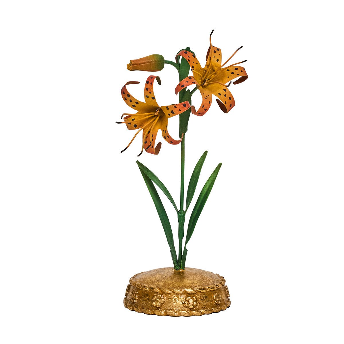 Meadow Walk Tiger Lily Place Card Holder - Orange - Juliska - Gaines Jewelers