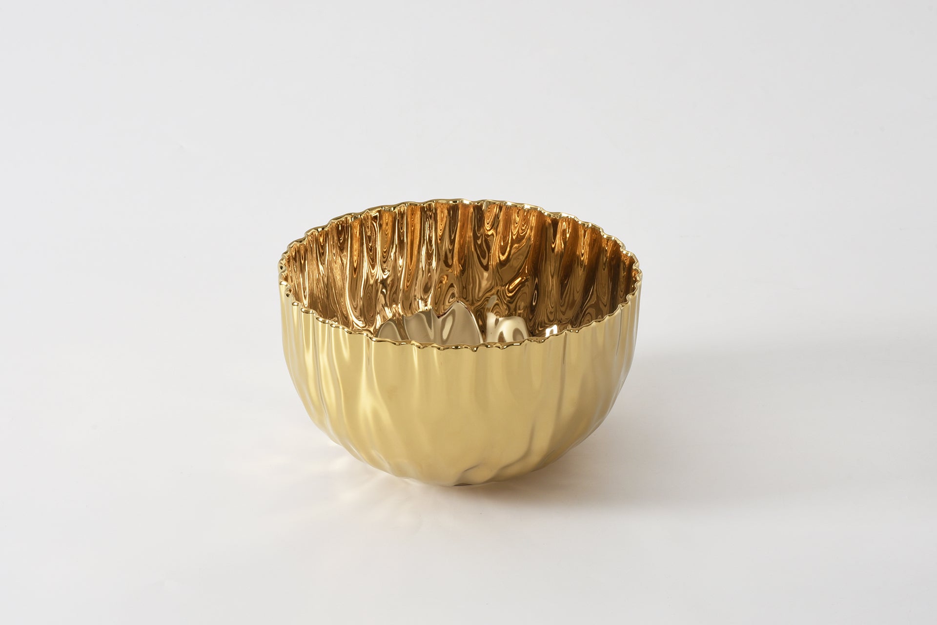 Medium Bowl in Mascali Bianca - Gold - Pampa Bay - Gaines Jewelers