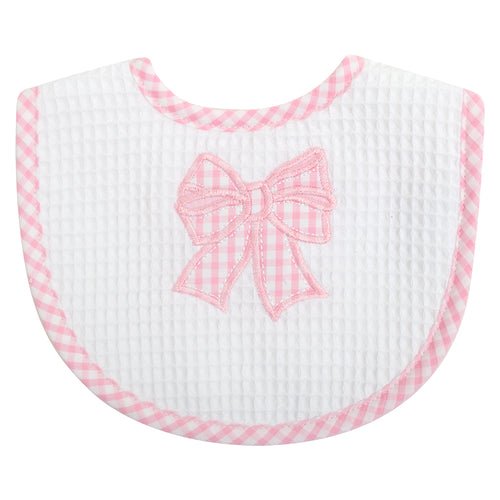 Medium Pink Bow Bib - Gaines Jewelers