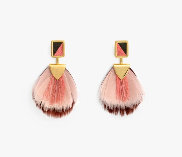 Megan Bezel Drop Statement Earring - Brackish - Gaines Jewelers