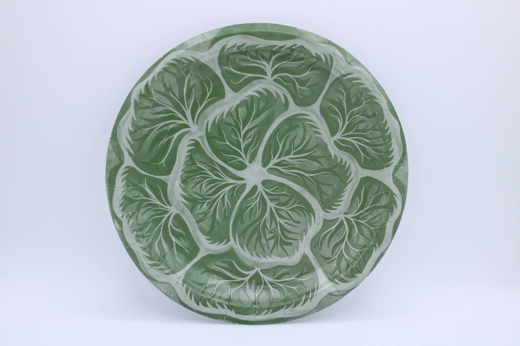 Melissa's Garden Cabbage Salad and Dessert Plates Pack of 8 - Bunny Green - Pavilion Paper - Gaines Jewelers