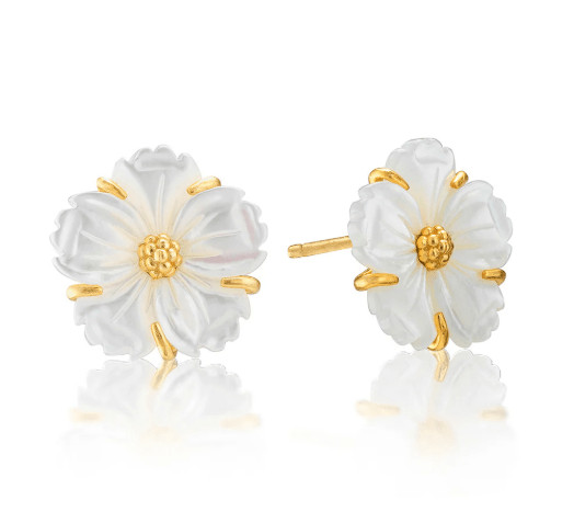 Mermaid Garden Petite Stud Earrings - MOP - Capucine De Wulf - Gaines Jewelers