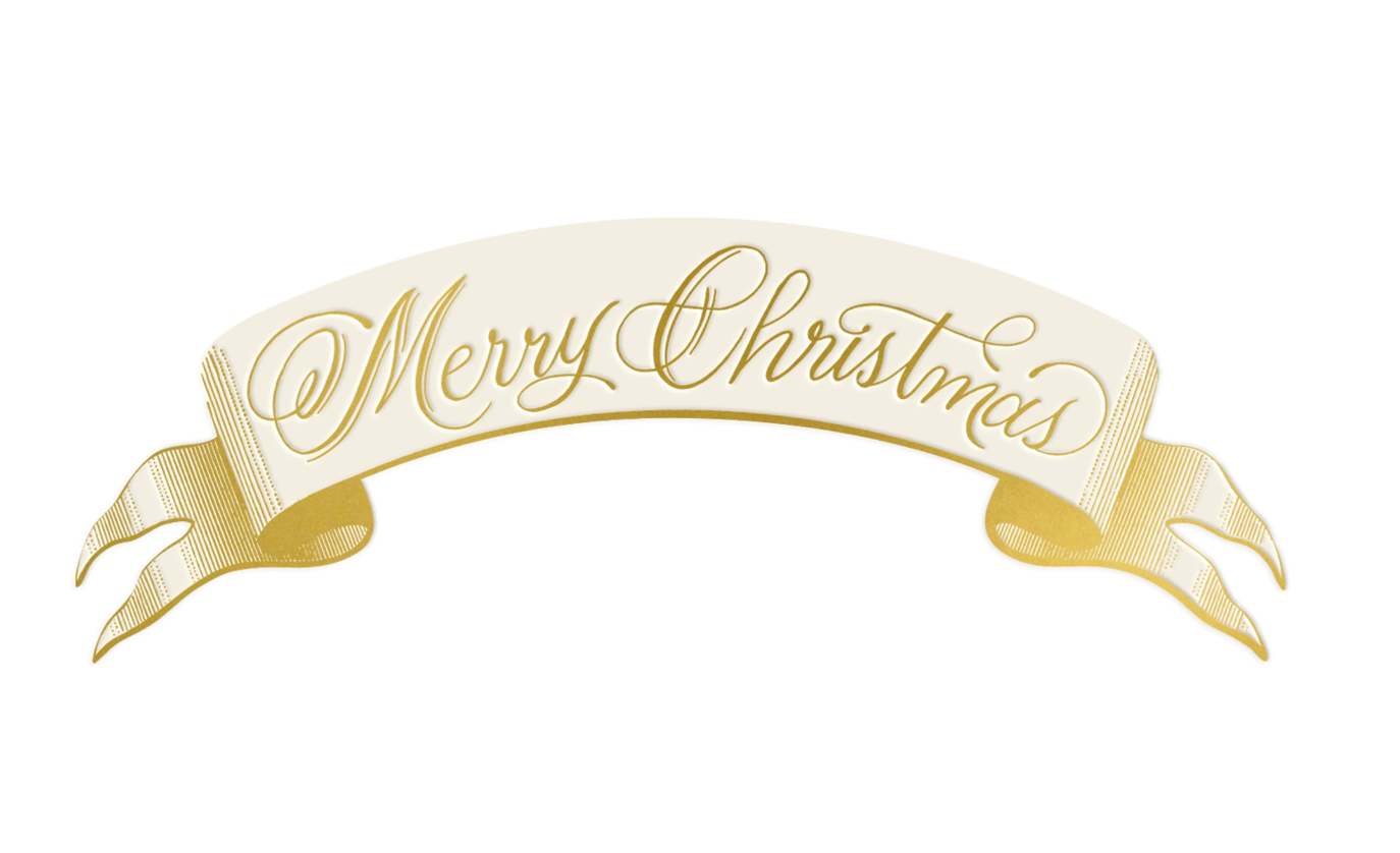 Merry Christmas Banner Table Accent - pack of 12 - Hester & Cook - Gaines Jewelers