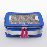 Metallic Blue Tile Storage Bag- Oh My Mahjong - Gaines Jewelers