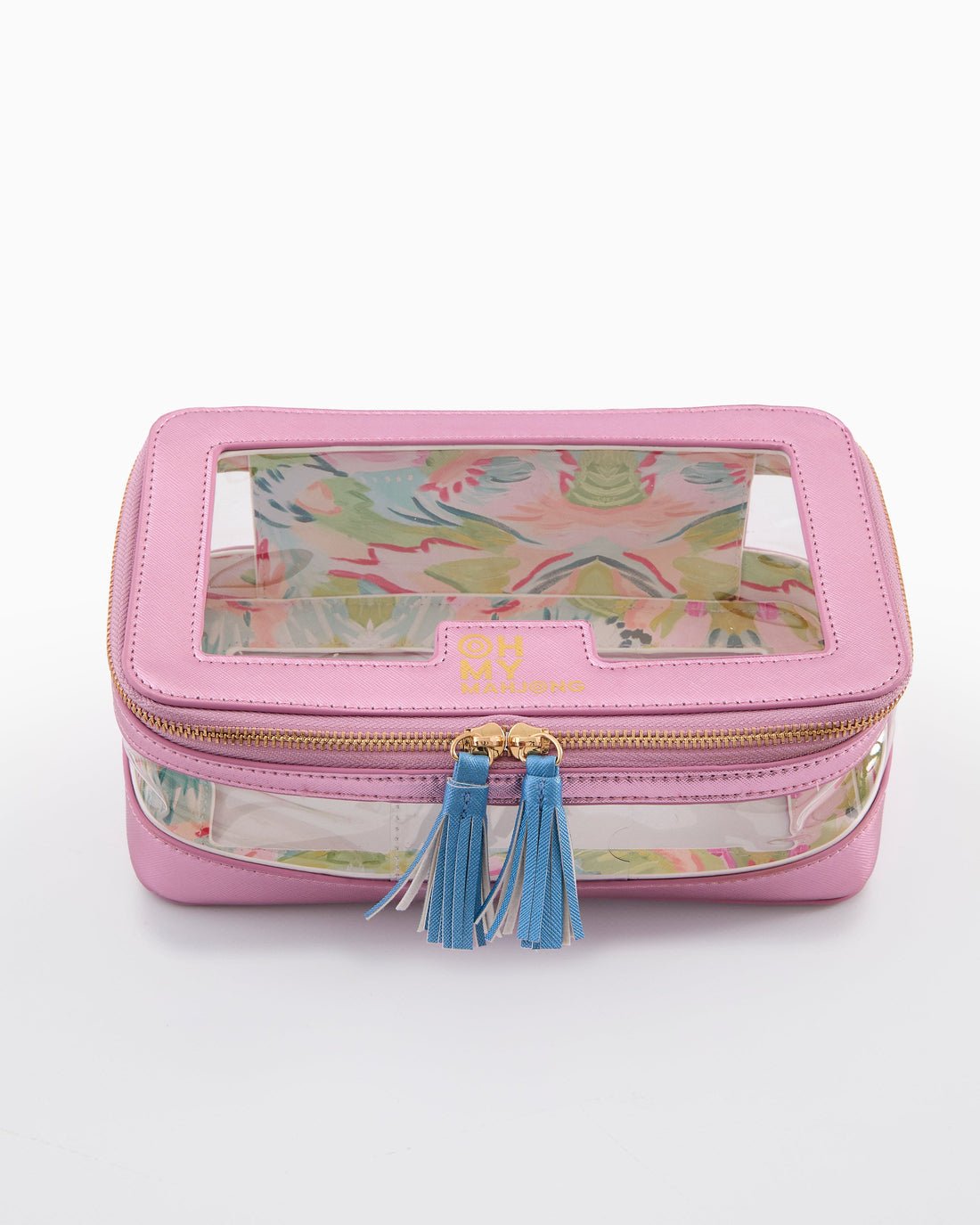 Metallic Light Pink Tile Storage Bag - Oh My Mahjong - Gaines Jewelers