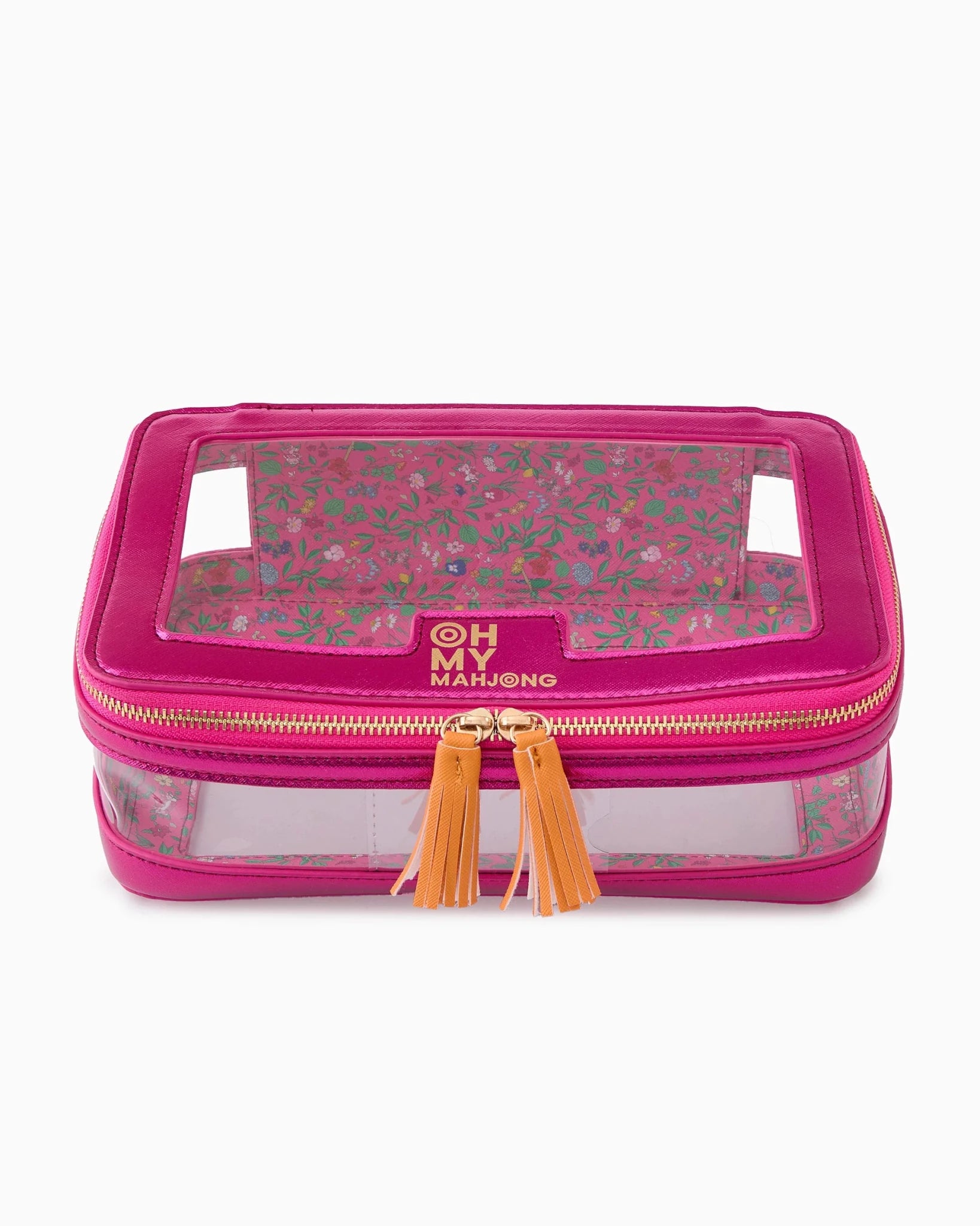 Metallic Pink Tile Storage Bag - Oh My Mahjong - Gaines Jewelers
