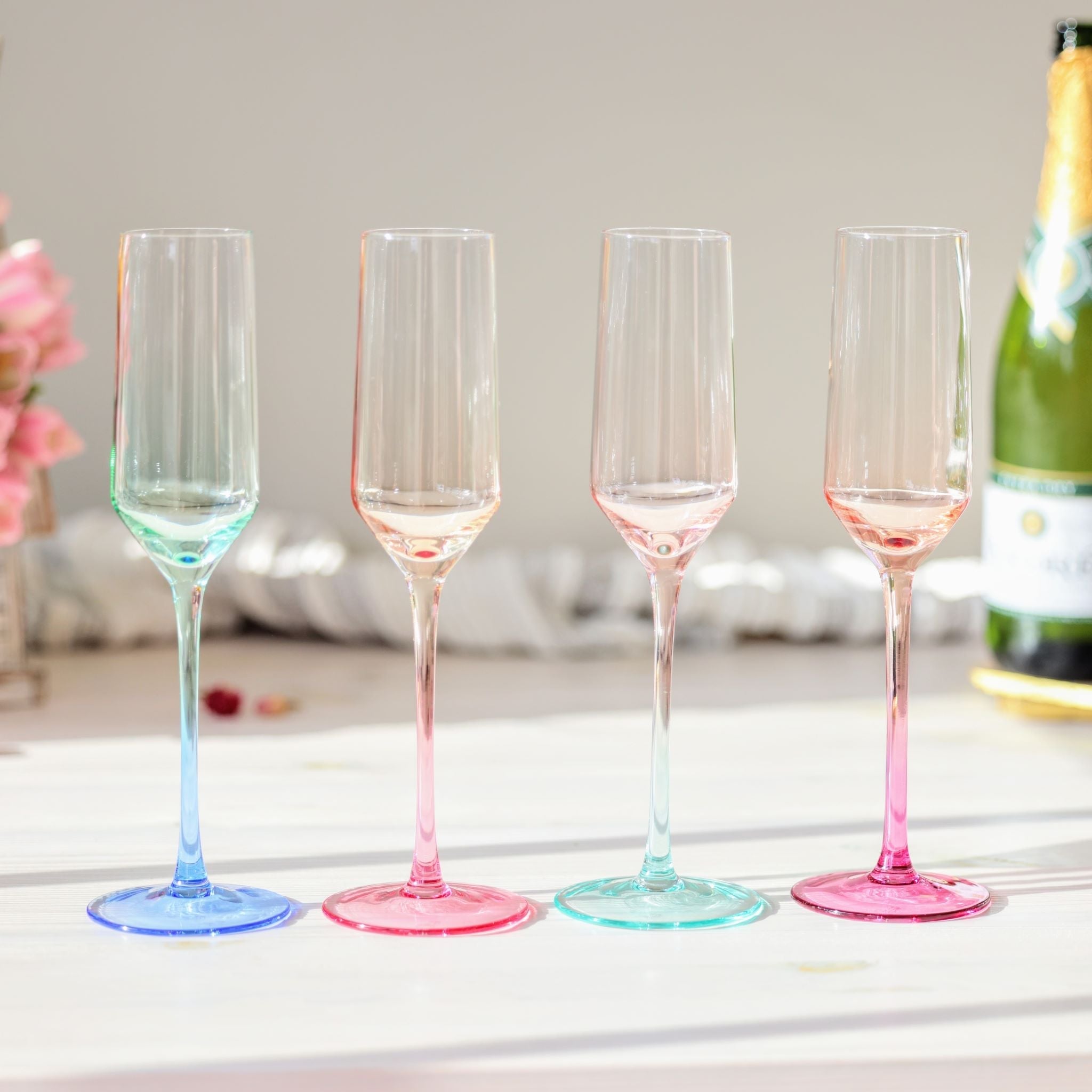 Mezclada Champagne Flute - Set of 4 - Byrdeen - Gaines Jewelers