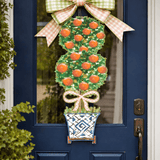 Mid Mod Design LLC - LARGE Designer Citron Topiary Door Hanger - Gaines Jewelers