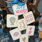 Mid Mod Design LLC - LARGE Designer Let’s MAHJ! Tile Door Hanger - Gaines Jewelers