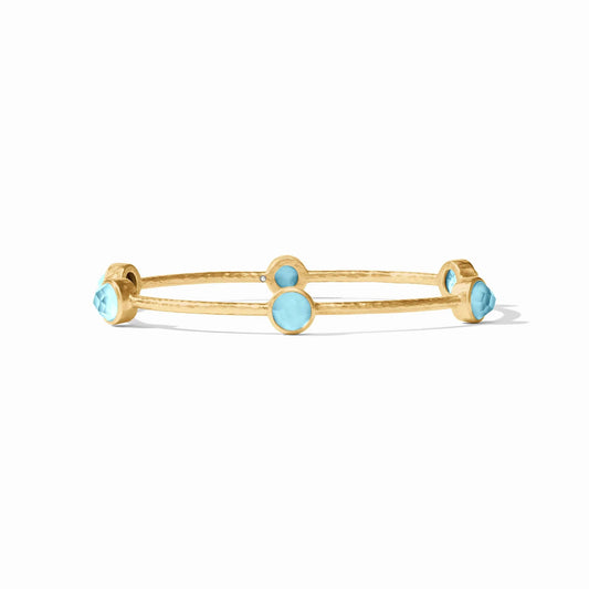 Milano Luxe Bangle - Iridescent Capri Blue - M - Julie Vos - Gaines Jewelers