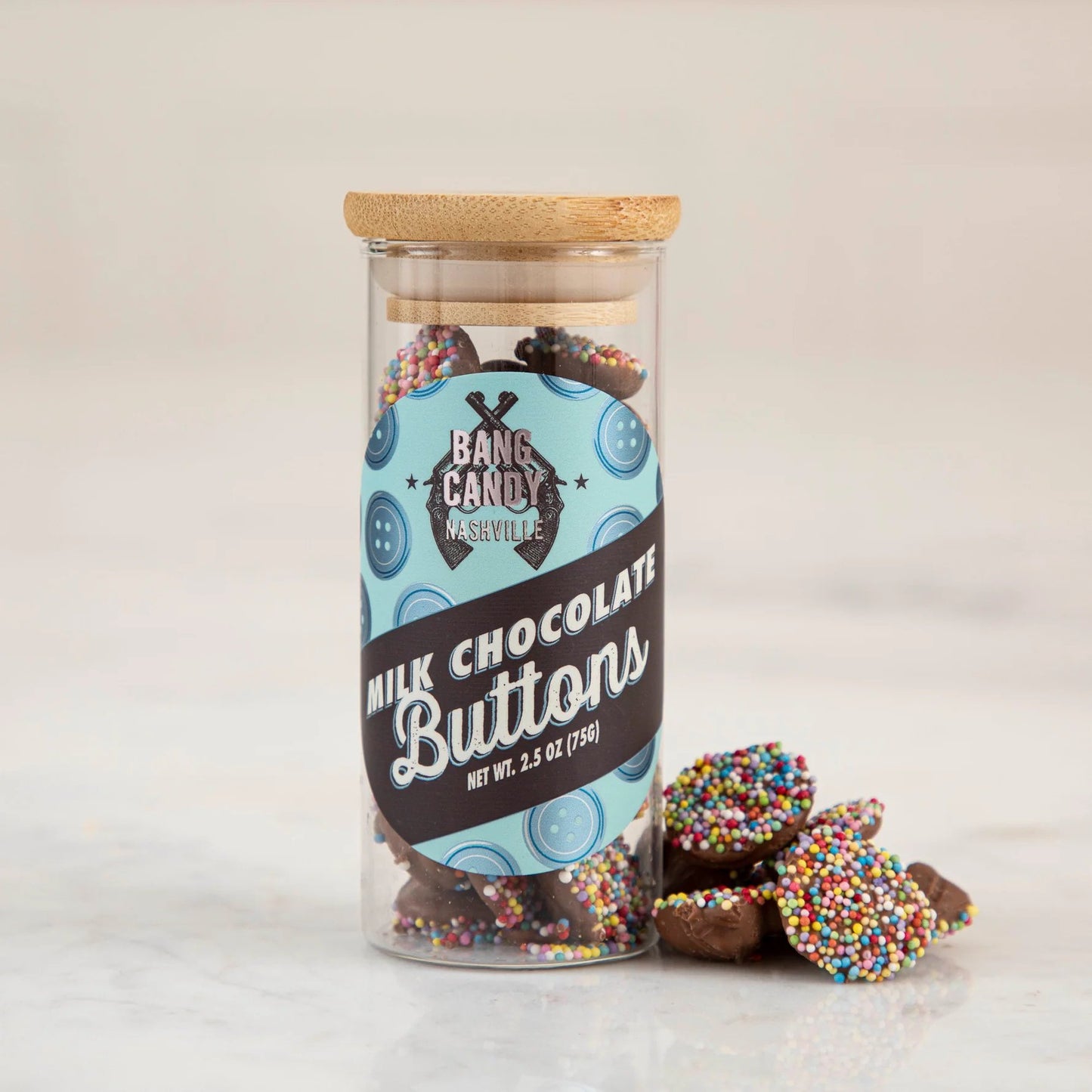 Milk Chocolate Buttons - Bang Candy - Hester & Cook - Gaines Jewelers