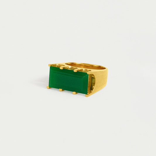 Mini Castle Ring - Gold/Green Onyx - Size 7 - Dean Davidson - Gaines Jewelers