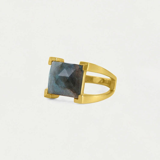 Mini Plaza Ring Labradorite - Gaines Jewelers