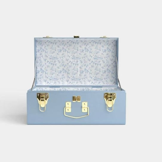 Mini Trunk Blue "Thank Heaven for Little Boys" - Petite Keep - Gaines Jewelers