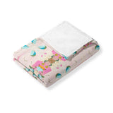 Monet's Garden Pink Fleece Blanket - Laura Park - Gaines Jewelers
