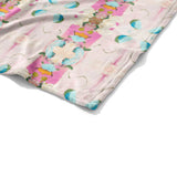 Monet's Garden Pink Fleece Blanket - Laura Park - Gaines Jewelers