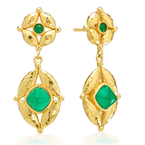Mystic Eye Post Drop Earrings - Green Onyx - Capucine De Wulf - Gaines Jewelers