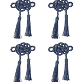Mystic Knot Napkin Ring Set/4 - Navy - Juliska - Gaines Jewelers
