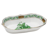 Narrow Pin Dish-Green- Herend - Gaines Jewelers