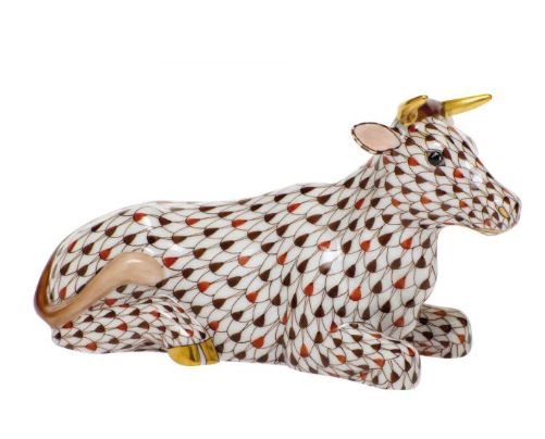 Nativity Lying Cow - Herend - Gaines Jewelers