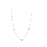 Necklace - 14 KWG LAB 4mm Diamond Stations - Matt Peterson - Gaines Jewelers