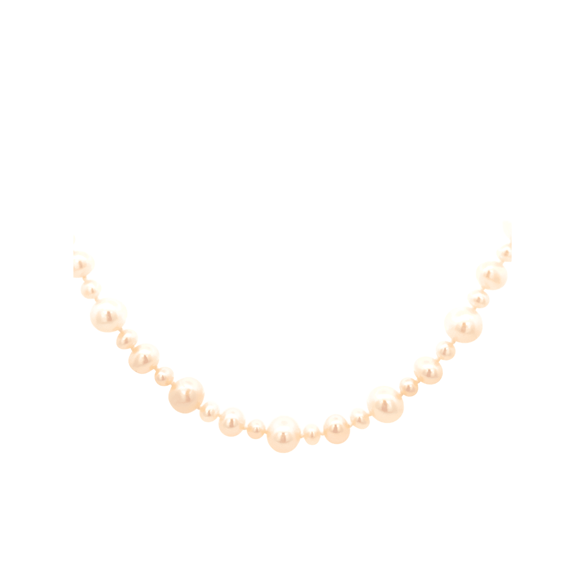 Necklace - Bubble Pearl Necklace with 14k White Gold Clasp - Gaines Jewelers