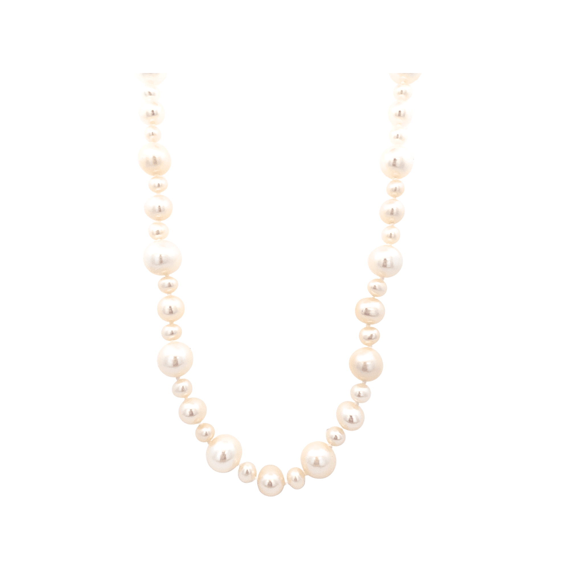 Necklace - Bubble Pearl Necklace with 14k White Gold Clasp - Gaines Jewelers