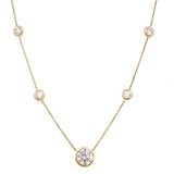Necklace - lab diamonds 11 stations with larger center= 2.01ct - Matt Peterson - Gaines Jewelers