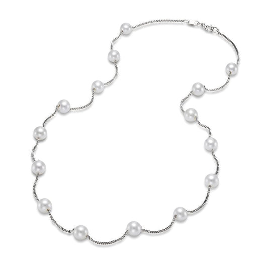 Necklace pearl tin cup with curved segments - Gaines Jewelers