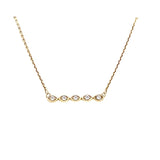 Necklace- Pendant diamond baroque mq shape 18" - Gaines Jewelers