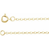 Necklace - rolo chain 1.1mm 18" yellow gold - filled - Gaines Jewelers