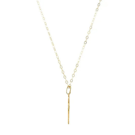 Necklace - small cross with decorative attributes 14kt yellow gold - Gaines Jewelers