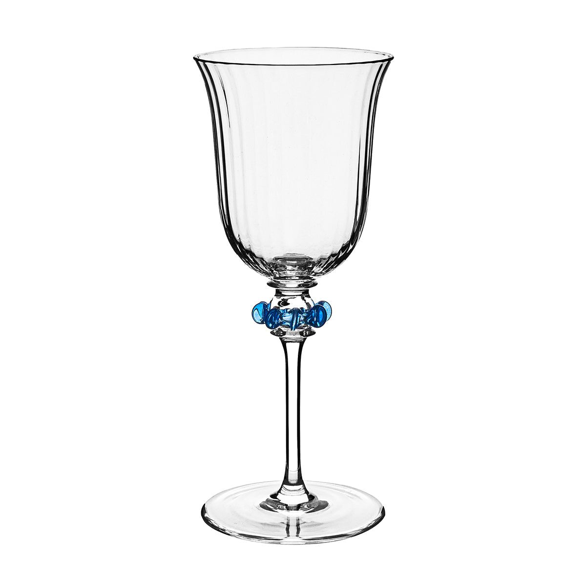 Nell Ruffle Wine Glass - Chambray - Juliska - Gaines Jewelers