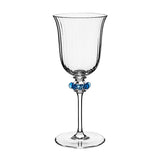 Nell Ruffle Wine Glass - Chambray - Juliska - Gaines Jewelers
