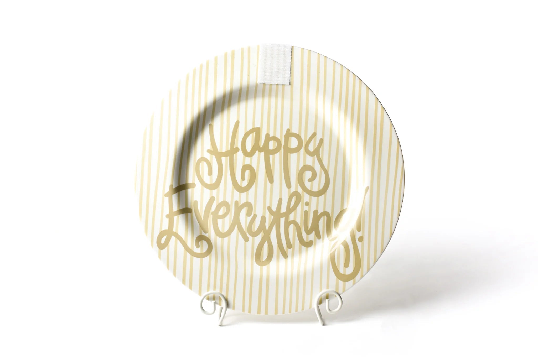 Neutral Skinny Stripe Big Happy Everything! Round Platter - Happy Everything - Gaines Jewelers