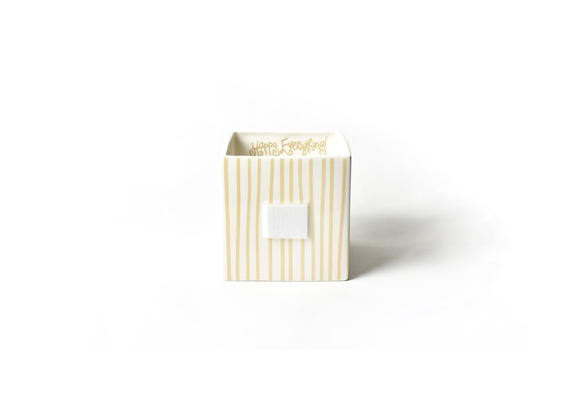 Neutral Skinny Stripe Medium Mini Nesting Cube - Gaines Jewelers