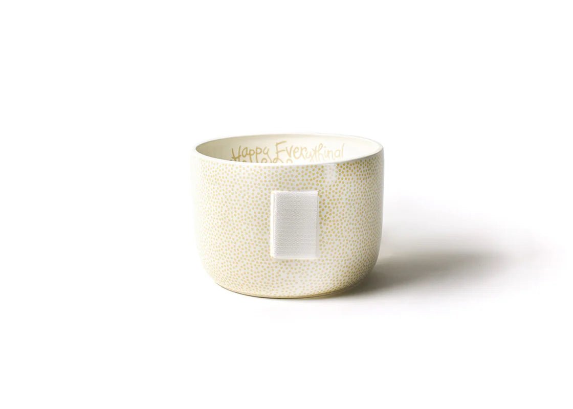 Neutral Small Dot Big Happy Everything! Bowl - Happy Everything - Gaines Jewelers