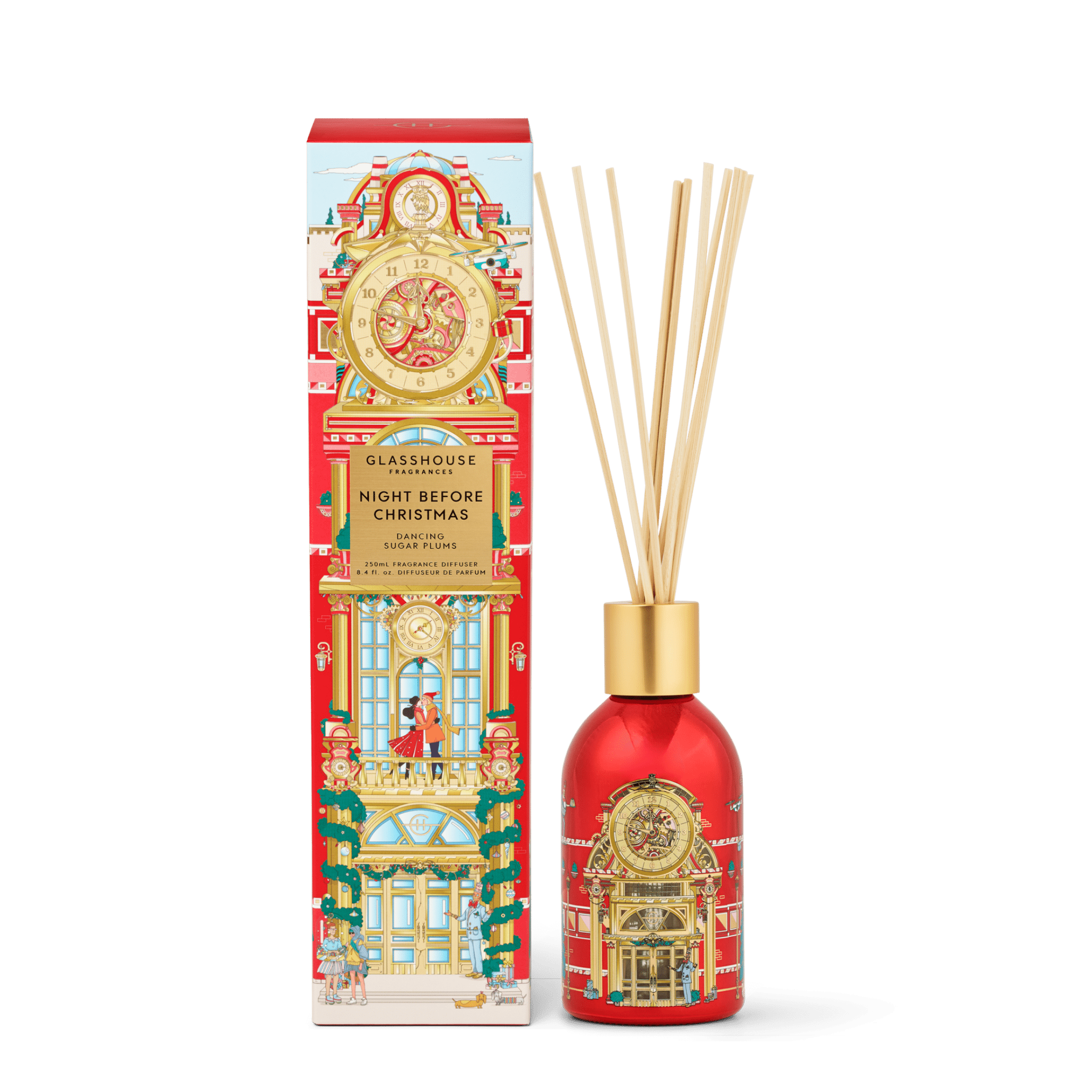 Night Before Christmas 8.45oz Difuser - Dancing Sugar Plums - Glasshouse - Gaines Jewelers