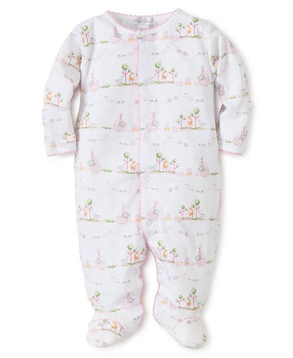 Noah's Ark Pink Footie - Kissy Kissy - Gaines Jewelers