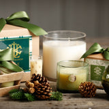 Noble Fir - Fall 13 oz Candle in Green Glass in Box with Bow - LUX FRAGRANCES - Gaines Jewelers