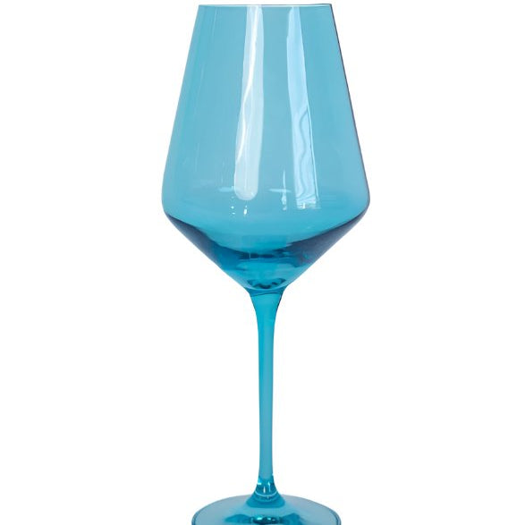 Ocean Wine Stemware - Estelle Colored Glass - Gaines Jewelers